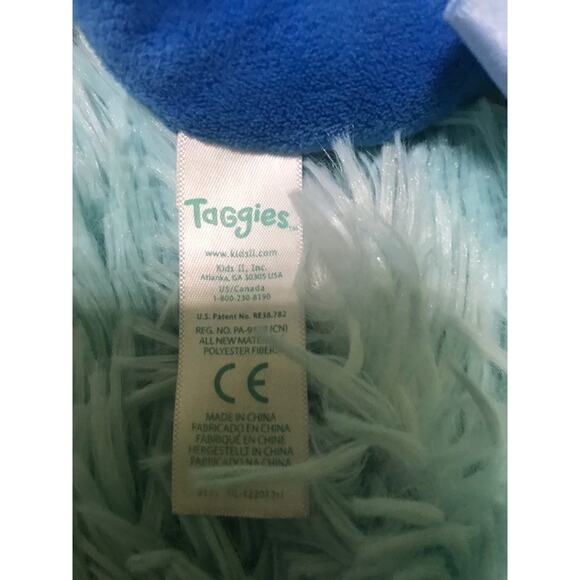 TAGGIES BABY Plush Toy Animal Inchworm Caterpillar Frog Butterfly Lovey Toy - Picture 6 of 6